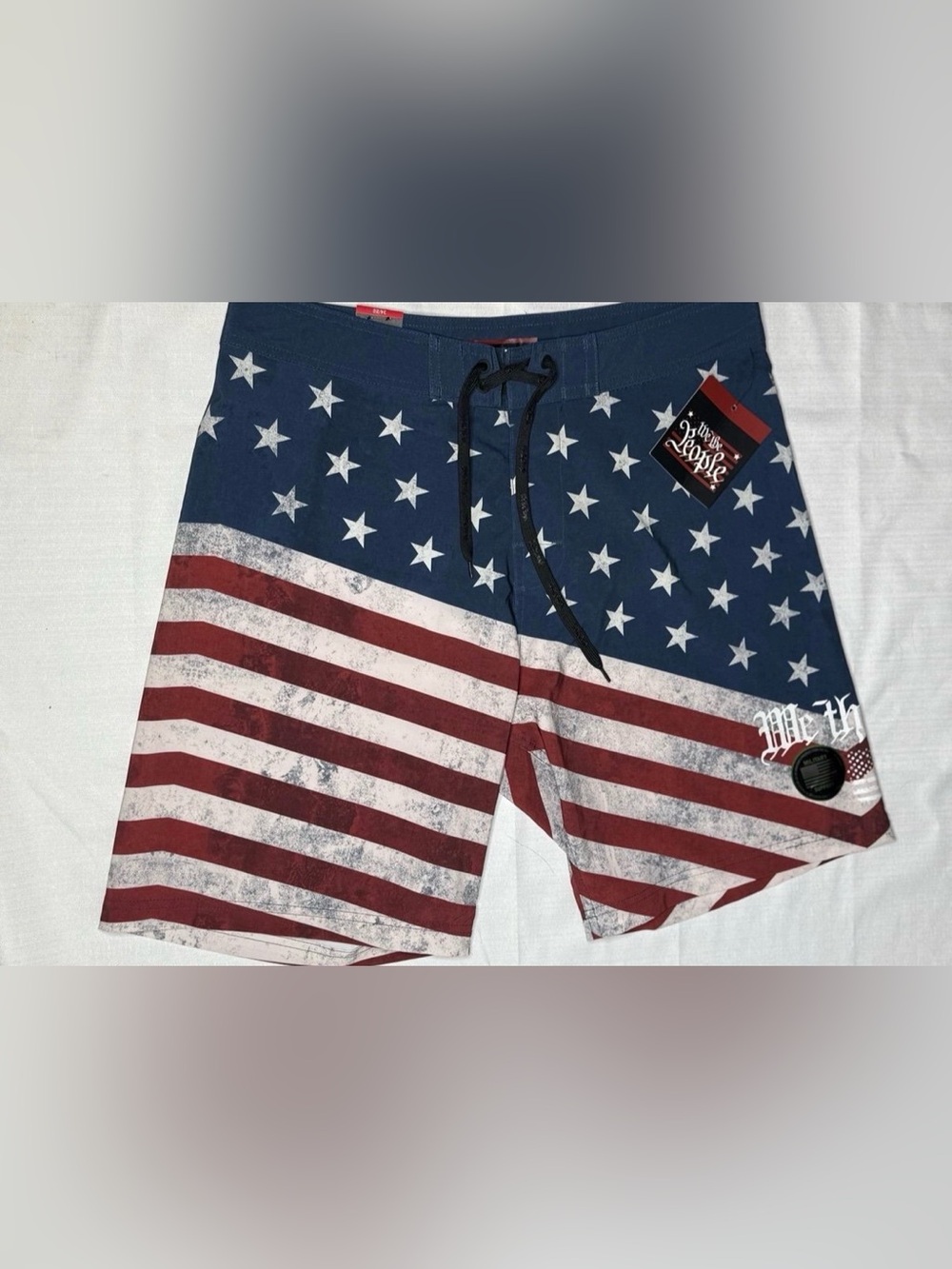 Howitzer Patriot Manufacturing Co. American Flag Men’s Board Shorts Sz:34